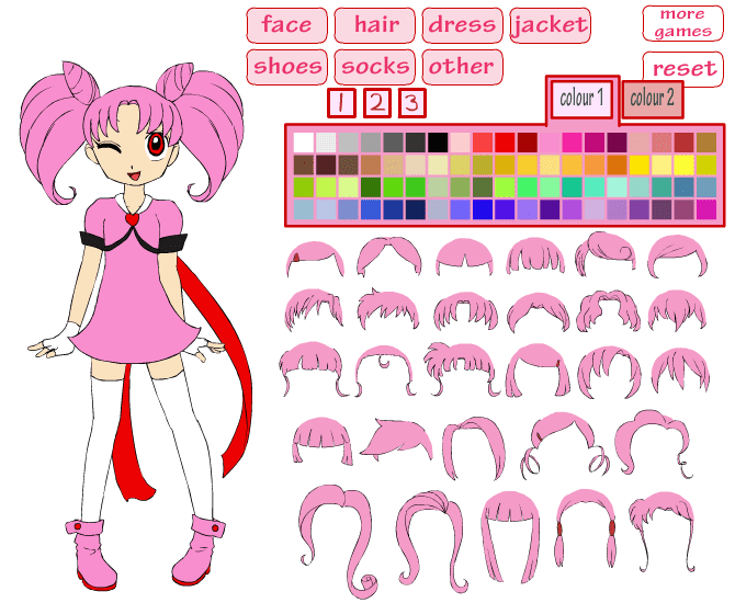 Powerpuff Girls Z Character Creator screenshot