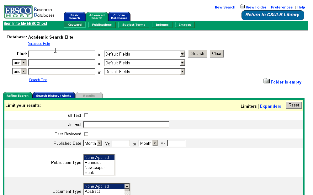 Dissecting a Database screenshot