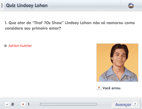Quiz Lindsay Lohan screenshot
