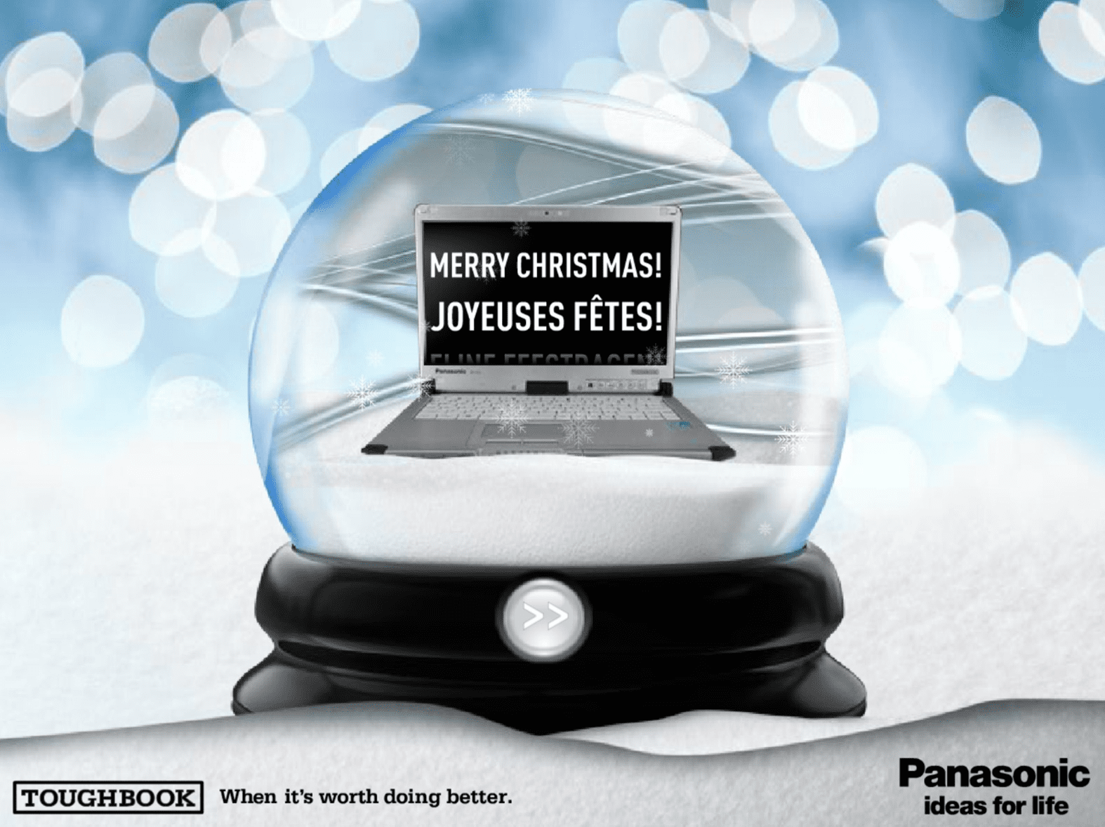 Panasonic Business: Asia Pacific Website: Christmas Animated Card screenshot