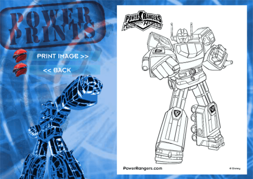 Power Ranger Power Prints screenshot