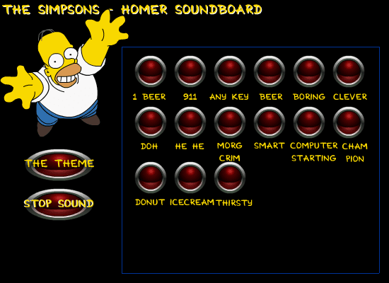 Homer's Soundboard screenshot