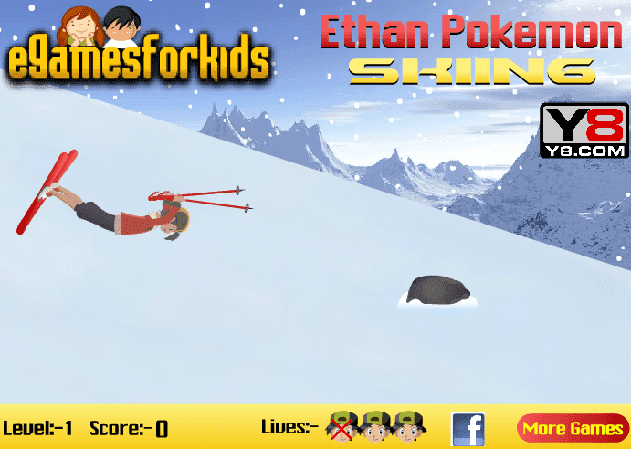 Ethan Pokemon Skiing screenshot