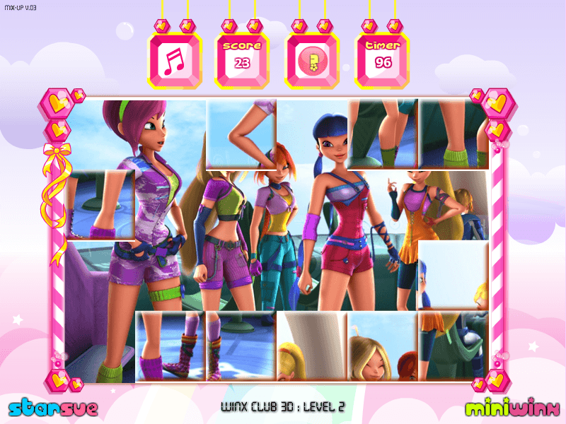 Winx Club 3D Puzzle screenshot