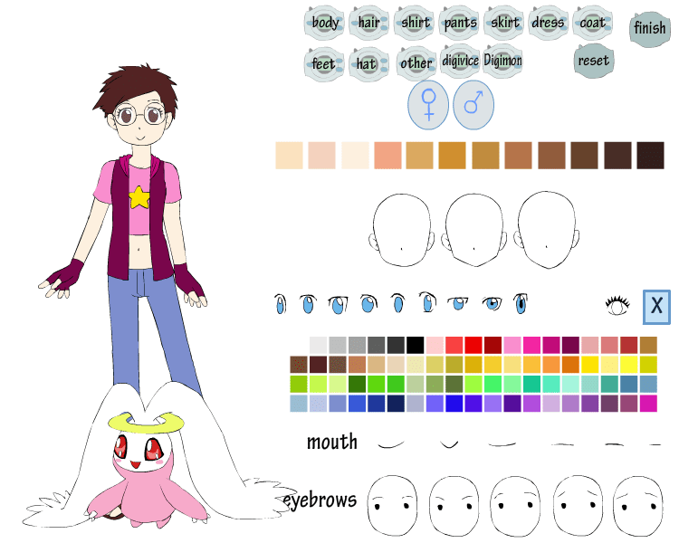 Digimon Character Creator screenshot