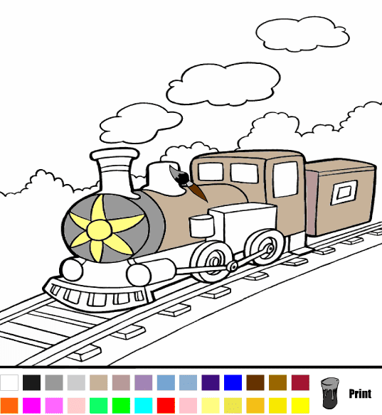 Train Coloring Book screenshot