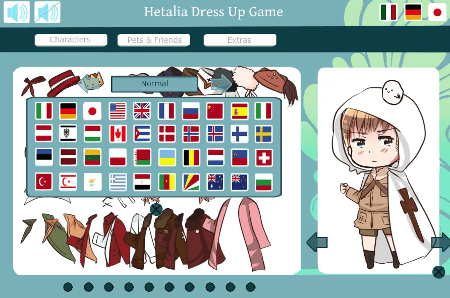 Hetalia Dress UP screenshot