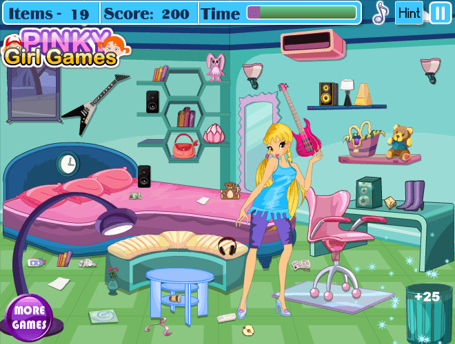 Winx Club Room Cleaning screenshot