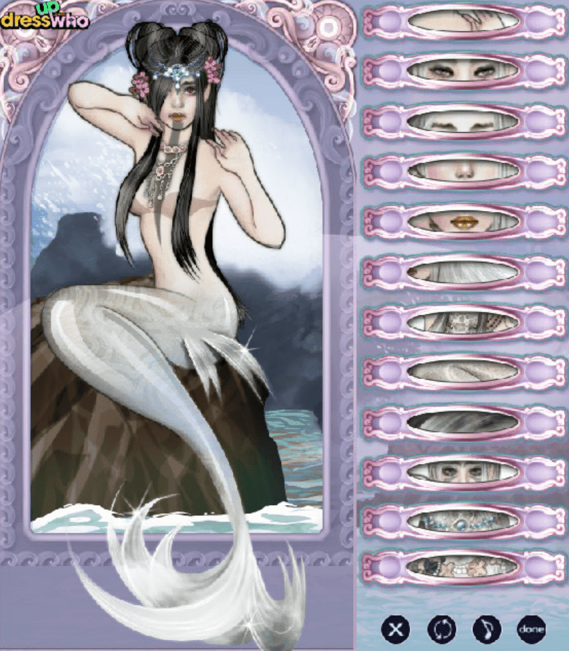 Mermaid mix-n-match screenshot