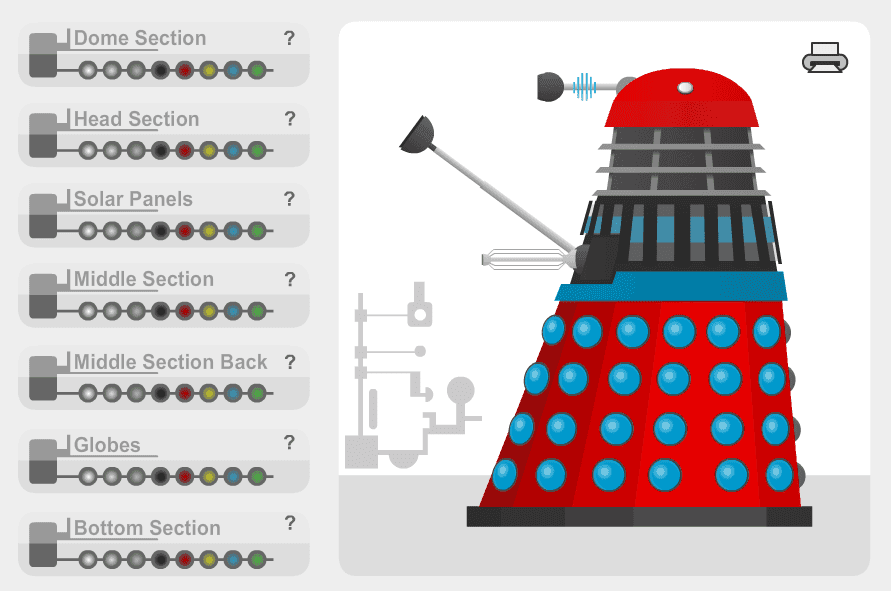 Dalek Customizer screenshot