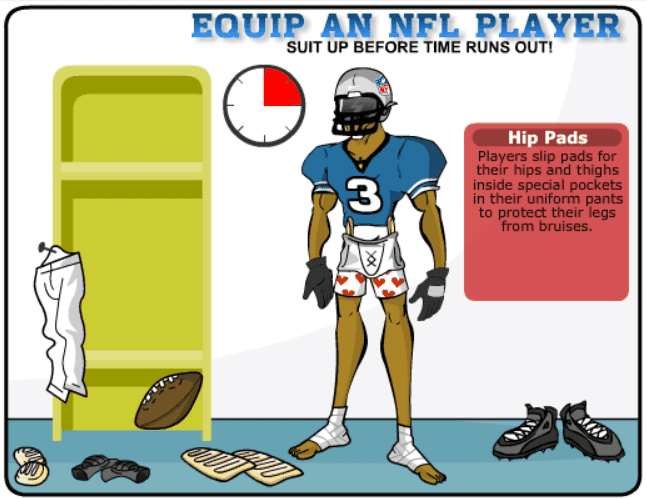 Equip an NFL Player screenshot