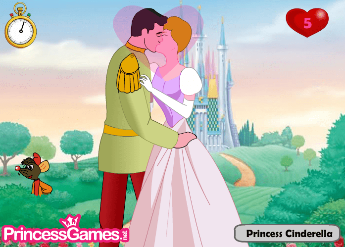 Princess Cinderella Kissing Prince screenshot
