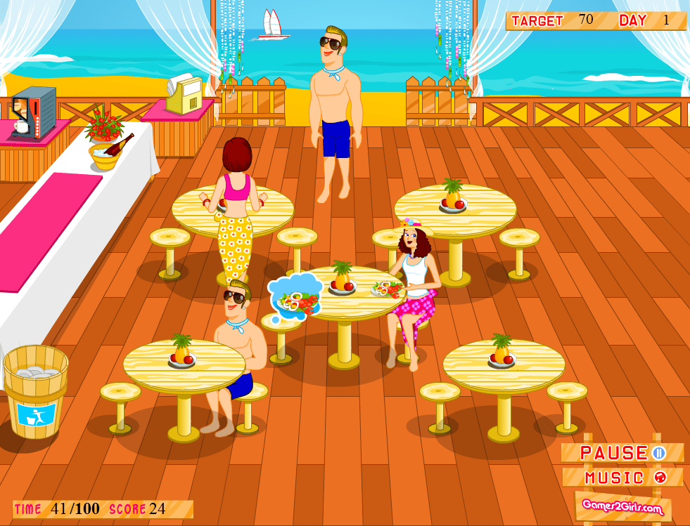 Beach Waitress screenshot