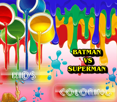 Batman vs Superman Kids Coloring