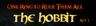 The One Ring: The Hobbit Part 1