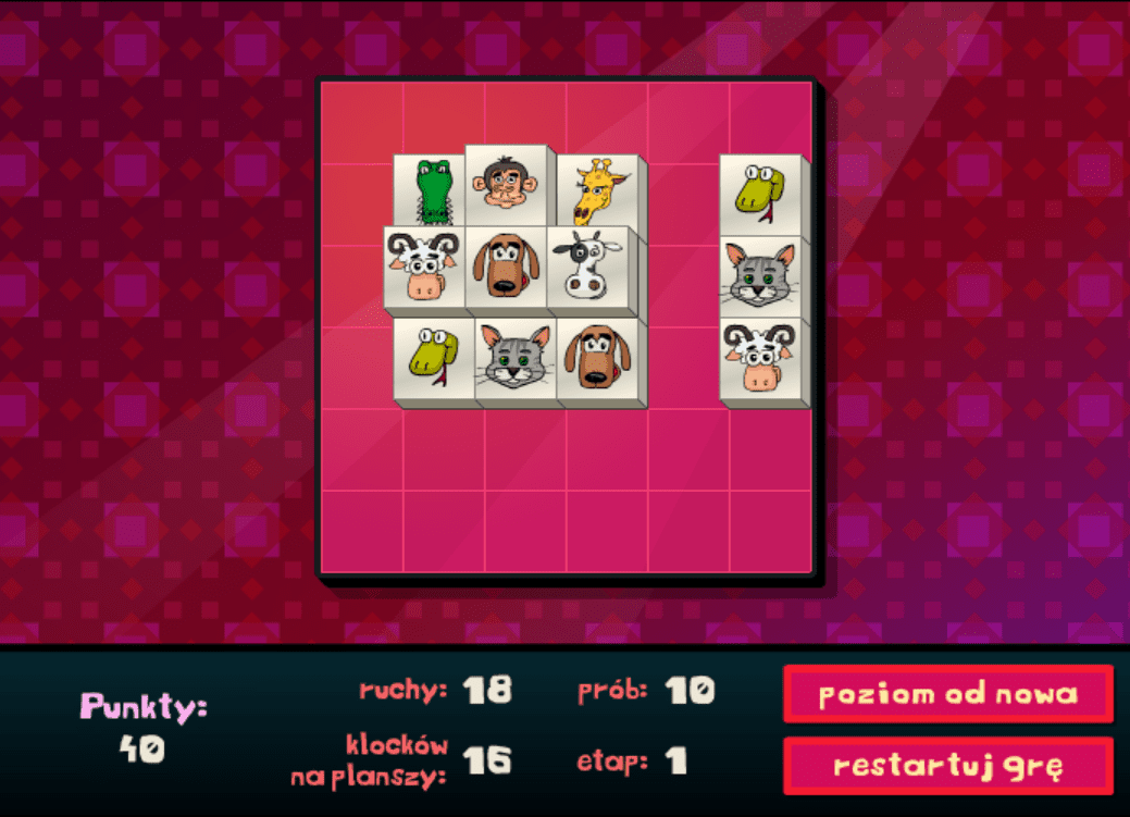Poziomowa układanka screenshot