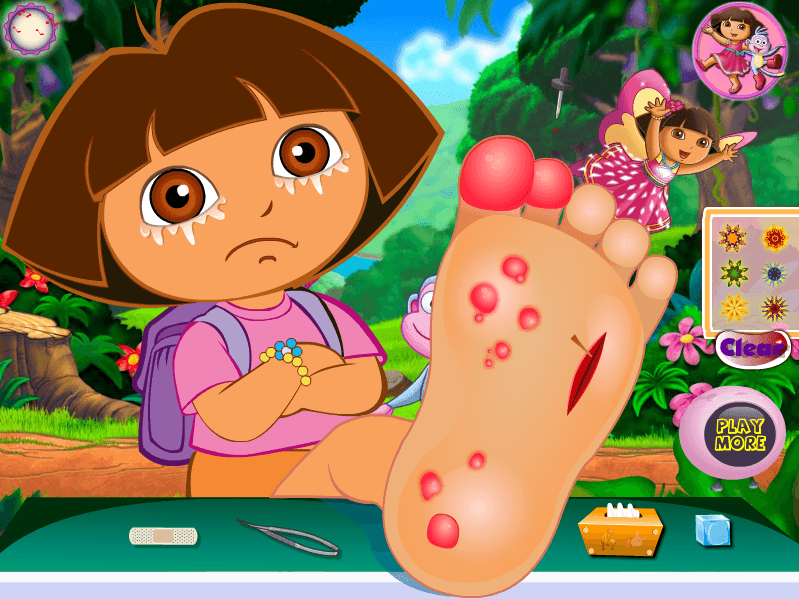 Dora the Explorer Foot Injuries screenshot