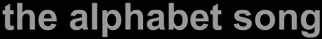 the alphabet song