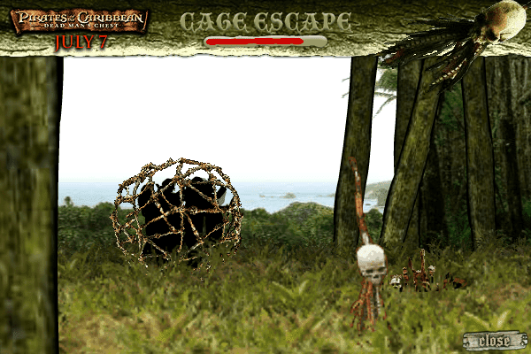 Pirates of the Caribbean: Dead Man's Chest - Cage Escape screenshot