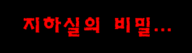 지하실의 비밀...