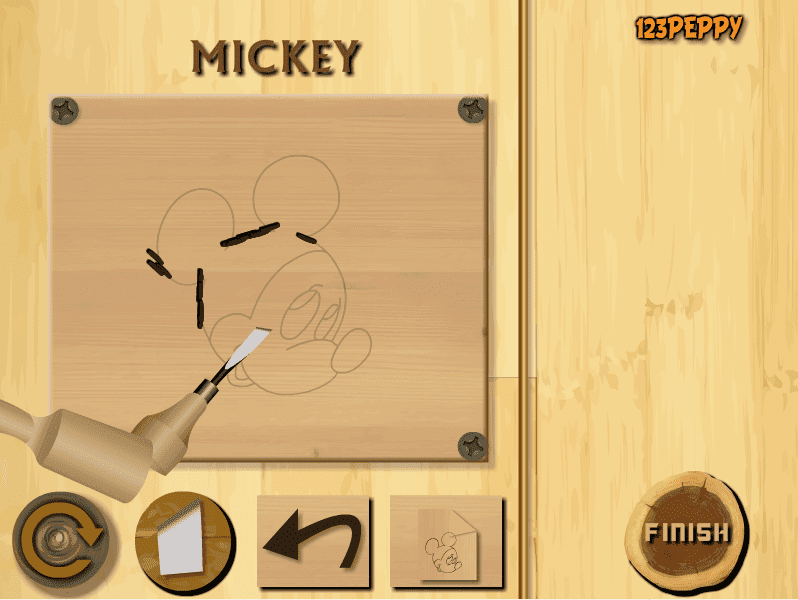 Wood Carving Mickey screenshot