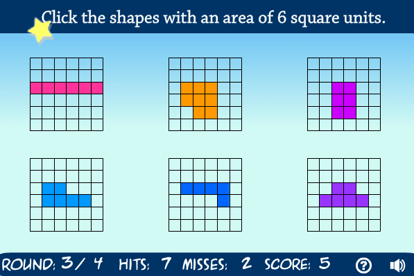 Area Shape Game screenshot