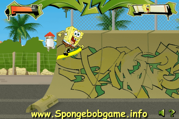 SpongeBob Beach Skateboarding screenshot