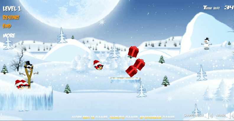 Angry Birds Space Xmas screenshot