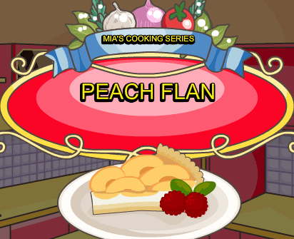 Mia Cooking Peach Flan