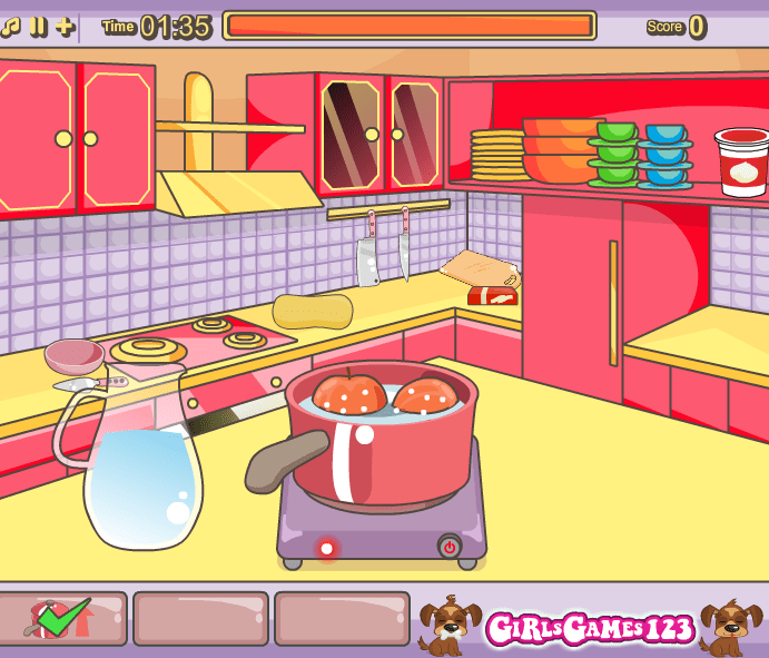 Mia Cooking Peach Flan screenshot