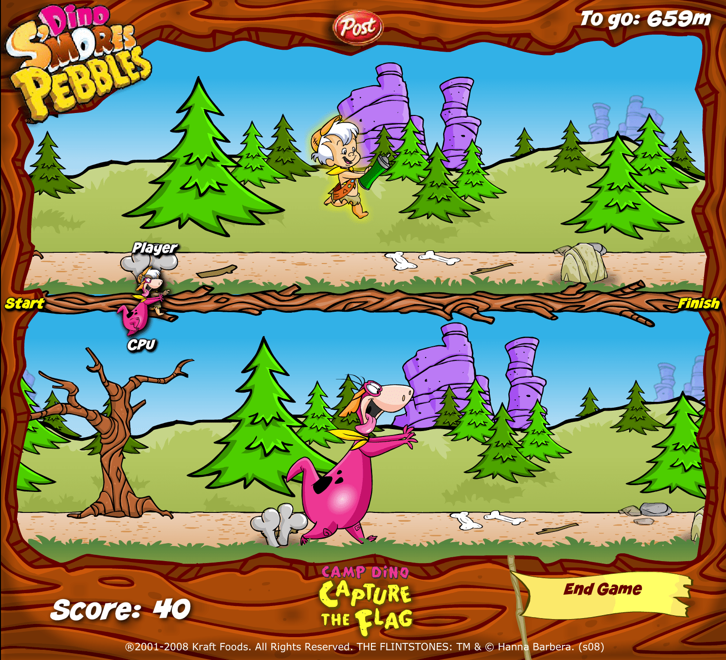 Dino S'mores Pebbles: Camp Dino Capture the Flag screenshot