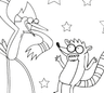 Coloring Mordecai and Rigby