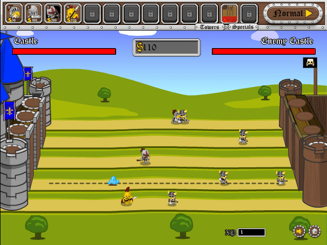 Knight Attack Castle Defense screenshot