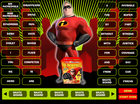 The Incredibles Cereal Ecard screenshot