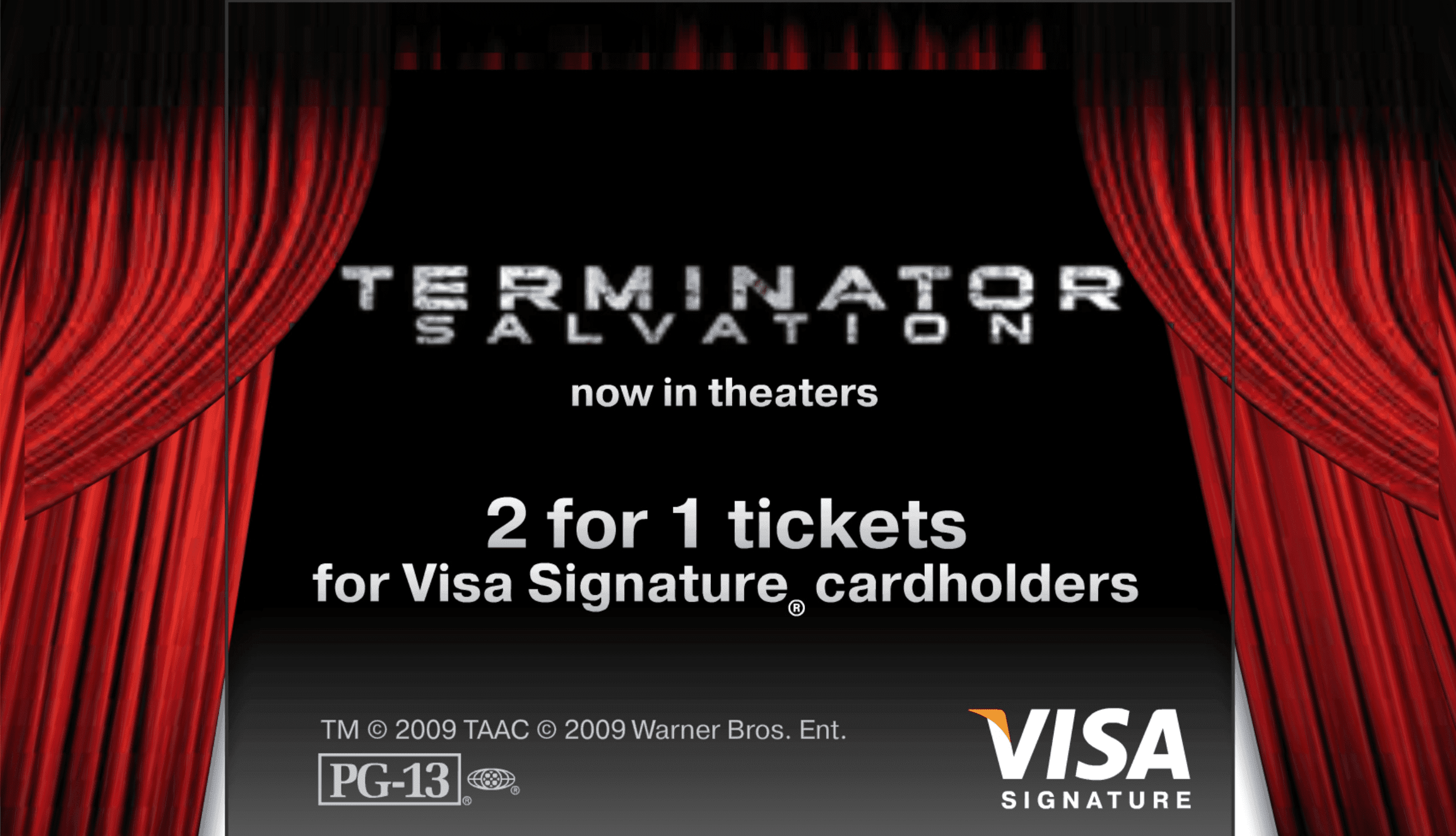 VISA Signature "Terminator Salvation" 300x250 screenshot