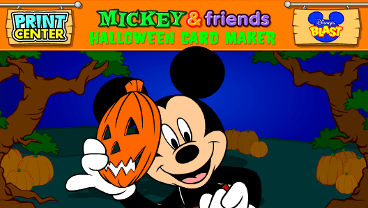 Print Center: Mickey & Friends Halloween Card Maker