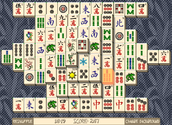 Mahjongg Solitaire screenshot