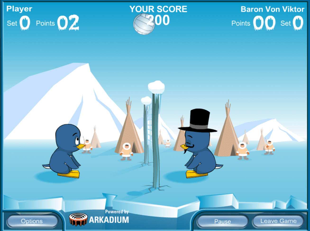 Penguin Volleyball screenshot