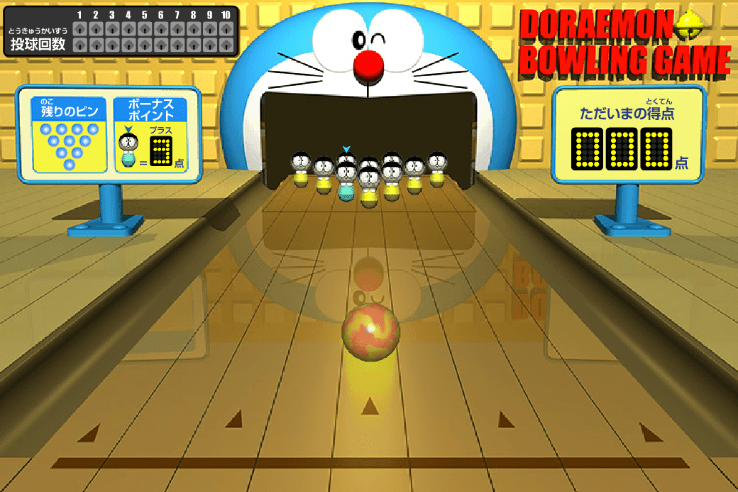 Doraemon Bowling Game screenshot