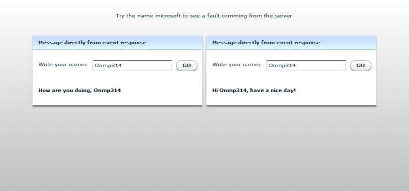 Mate Flex Framework: Hello World screenshot