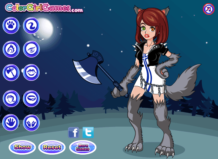 Werewolf Girl Dressup screenshot