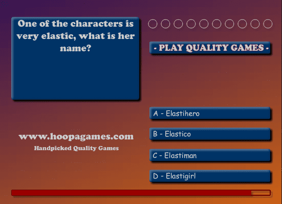 The Incredibles Quiz screenshot