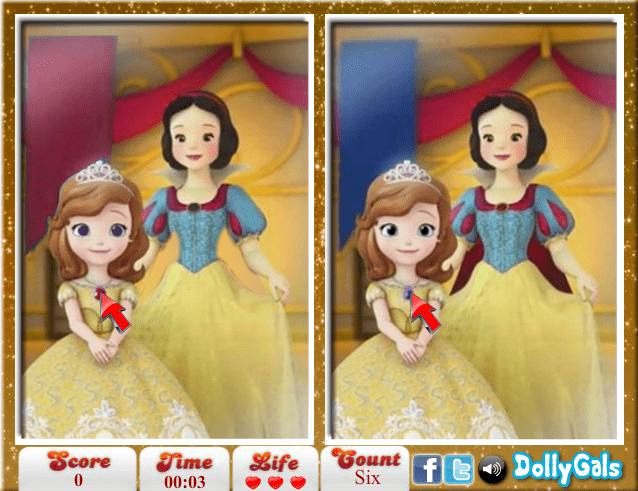 Sofia the First 6 Diff screenshot