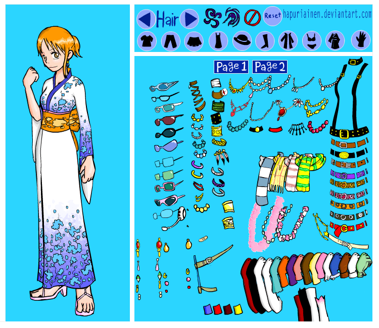 Nami Dress Up V2 screenshot