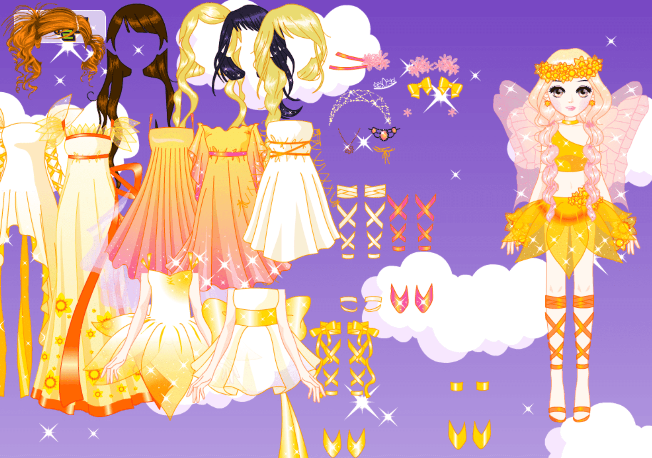 Roiworld Golden Fairy Dressup screenshot