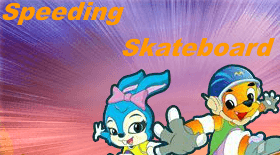 Speeding Skateboard