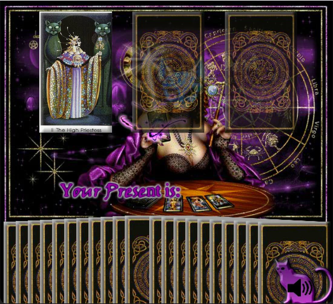 Tarot fortune-telling screenshot