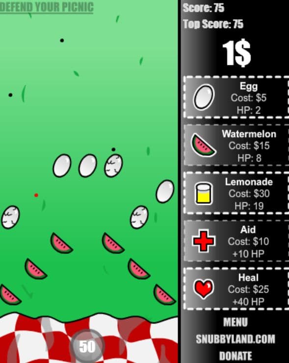 Defend Your Picnic! screenshot