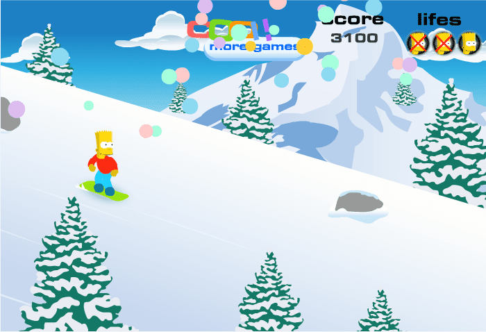 Bart Snowboarding screenshot
