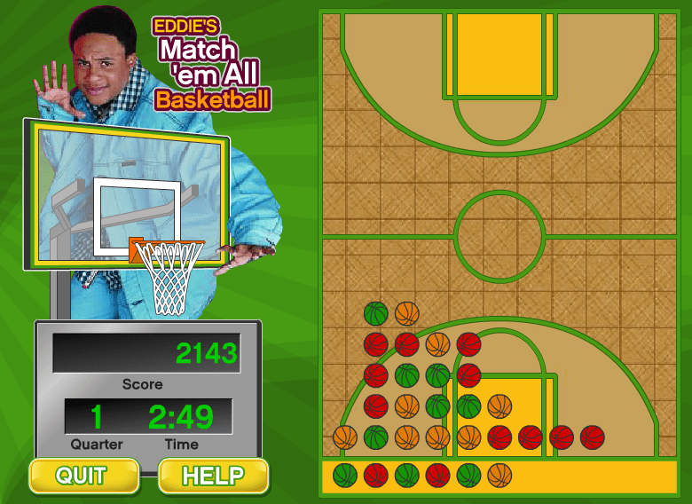 Eddie's Match 'em All Basketball screenshot